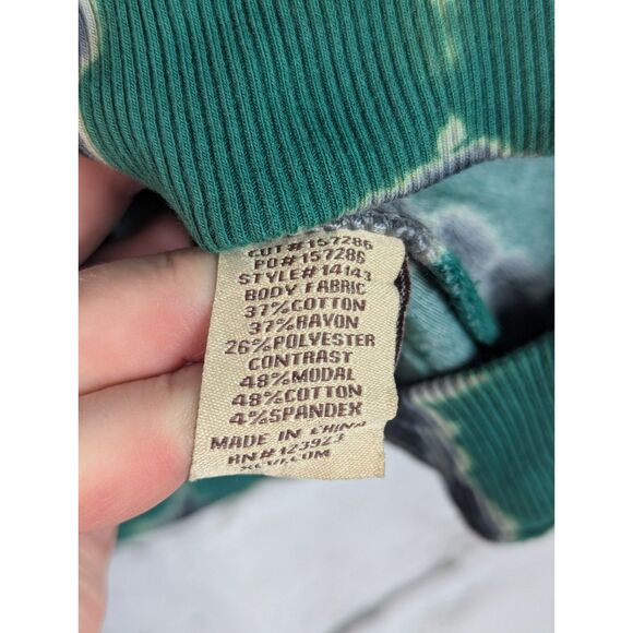 XCVI Psychedelic Tie-Dye Velour Pullover Hippie Boho Goblin Comfy Lounge Medium - Picture 6 of 7